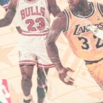 estatísticas NBA jogadores — Old VHS tape featuring classic basketball videos of iconic NBA players.